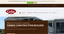 Desktop Screenshot of cedarhomes.com.au